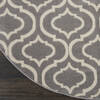 Nourison Jubilant Grey Round 53 X 53 Area Rug 805-113611 Thumb 1