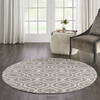 Nourison Jubilant Grey Round 53 X 53 Area Rug  805-113611 Thumb 3