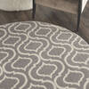 Nourison Jubilant Grey Round 53 X 53 Area Rug  805-113611 Thumb 4