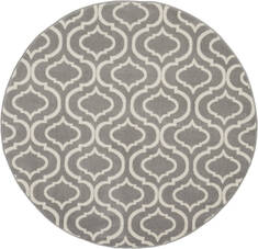 Nourison Jubilant Grey Round 5'3" X 5'3" Area Rug  805-113611