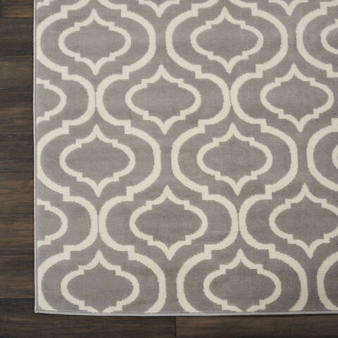 Nourison Jubilant Grey 710 X 910 Area Rug 805-113613 Image 1