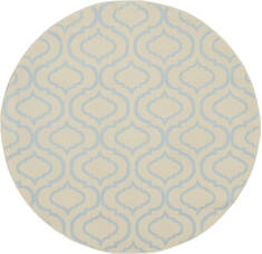 Nourison Jubilant Beige Round 5 to 6 ft Polypropylene Carpet 113616