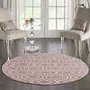 Nourison Jubilant Purple Round 53 X 53 Area Rug  805-113621 Thumb 3