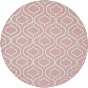 Nourison Jubilant Purple Round 5'3" X 5'3" Area Rug  805-113621