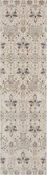 Nourison Silver Screen Grey Runner 6 to 9 ft Polyester Carpet 113628