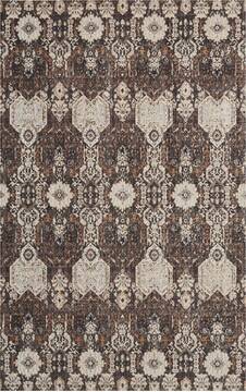 Nourison Silver Screen Grey Rectangle 4x6 ft Polyester Carpet 113630
