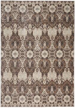 Nourison Silver Screen Grey Rectangle 5x7 ft Polyester Carpet 113631