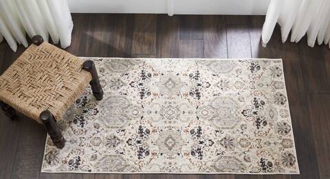 Nourison Silver Screen Grey 22 X 39 Area Rug 805-113634 Image 3