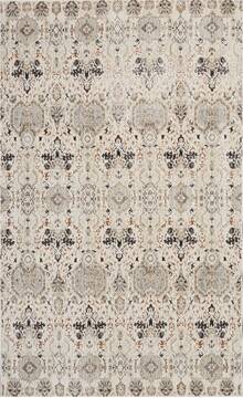 Nourison Silver Screen Grey Rectangle 4x6 ft Polyester Carpet 113635