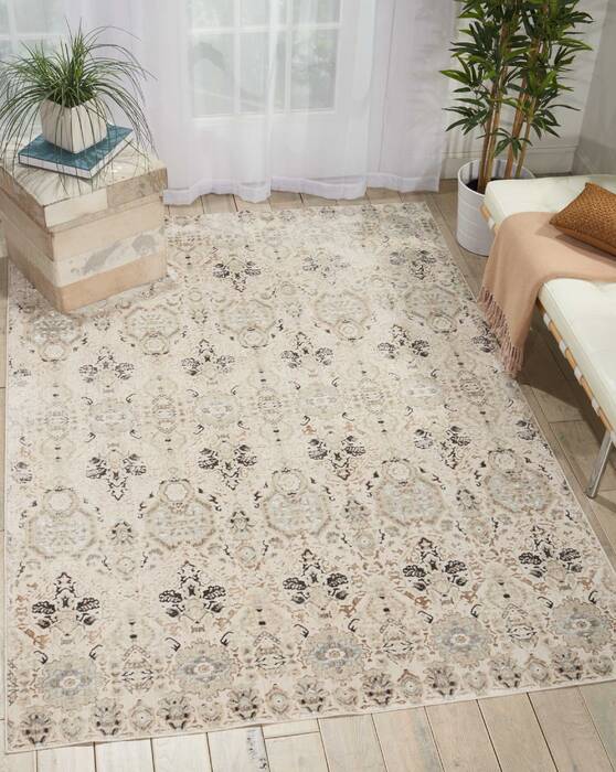 Nourison Silver Screen Grey 53 X 73 Area Rug 805-113636 Image 3
