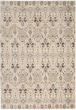 Nourison Silver Screen Grey Rectangle 5x7 ft Polyester Carpet 113636