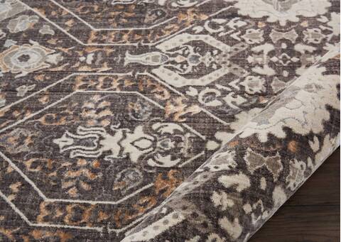 Nourison Silver Screen Grey 90 X 120 Area Rug 805-113639 Image 2