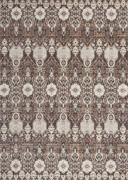 Nourison Silver Screen Grey Rectangle 10x13 ft Polyester Carpet 113640