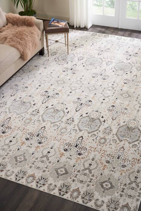 Nourison Silver Screen Grey 90 X 120 Area Rug 805-113641 Image 3
