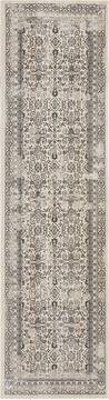 Nourison Silver Screen Grey Runner 6 to 9 ft Polyester Carpet 113643