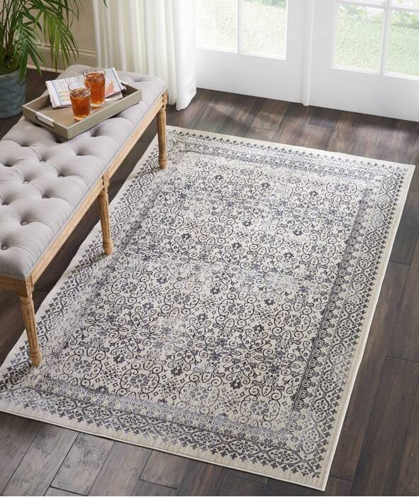 Nourison Silver Screen Grey 40 X 60 Area Rug 805-113645 Image 3