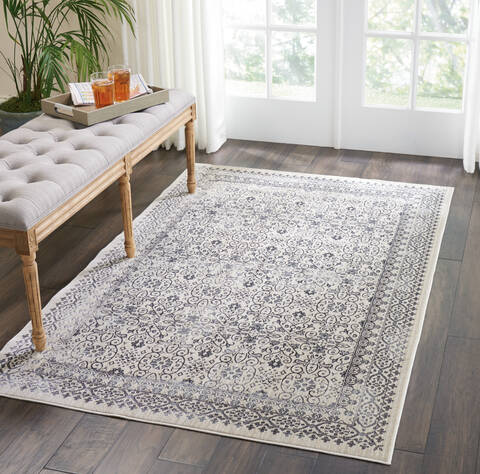 Nourison Silver Screen Grey 40 X 60 Area Rug 805-113645 Image 4