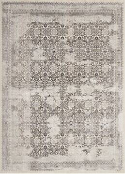 Nourison Silver Screen Grey Rectangle 9x12 ft Polyester Carpet 113649