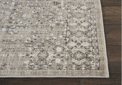 Nourison Silver Screen Beige Runner 22 X 76 Area Rug 805-113651 Image 4