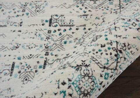 Nourison Silver Screen Beige Runner 22 X 76 Area Rug 805-113652 Image 2