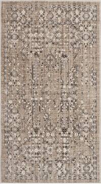 Nourison Silver Screen Beige Rectangle 2x4 ft Polyester Carpet 113653