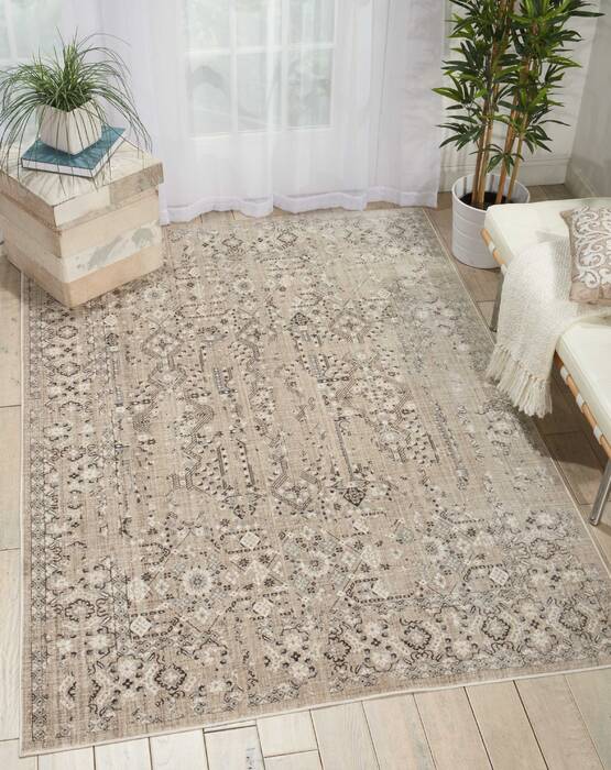 Nourison Silver Screen Beige 53 X 73 Area Rug 805-113655 Image 3