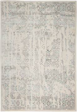 Nourison Silver Screen Beige Rectangle 5x7 ft Polyester Carpet 113660