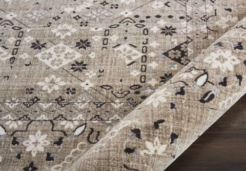 Nourison Silver Screen Beige 910 X 132 Area Rug 805-113664 Image 2