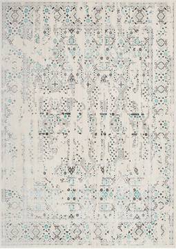 Kathy Ireland KI34 SILVER SCREEN White Rectangle 9x12 ft Polyester Carpet 113665