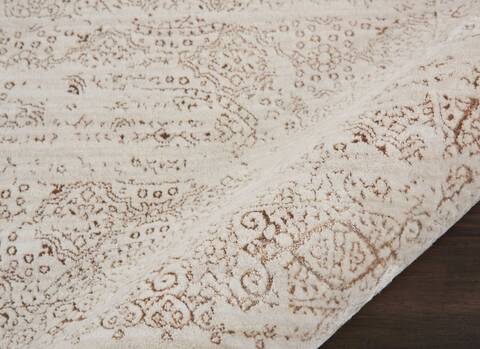 Nourison Silver Screen Beige Runner 22 X 76 Area Rug 805-113667 Image 2