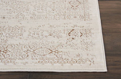 Nourison Silver Screen Beige Runner 22 X 76 Area Rug 805-113667 Image 4