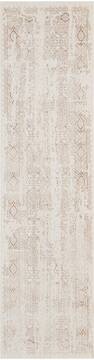 Nourison Silver Screen Beige Runner 6 to 9 ft Polyester Carpet 113667
