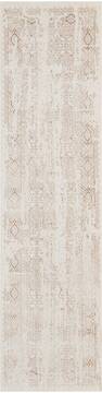 Nourison Silver Screen Beige Runner 2'2" X 7'6" Area Rug  805-113667