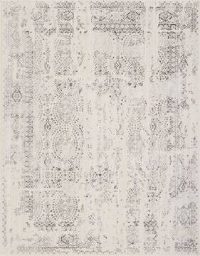 Nourison Silver Screen Beige Rectangle 8x10 ft Polyester Carpet 113680