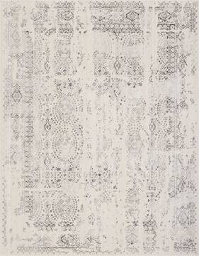 Nourison Silver Screen Beige Rectangle 8x10 ft Polyester Carpet 113680