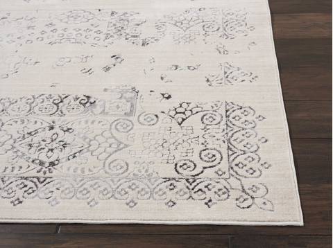 Kathy Ireland KI34 SILVER SCREEN White 90 X 120 Area Rug 805-113681 Image 2
