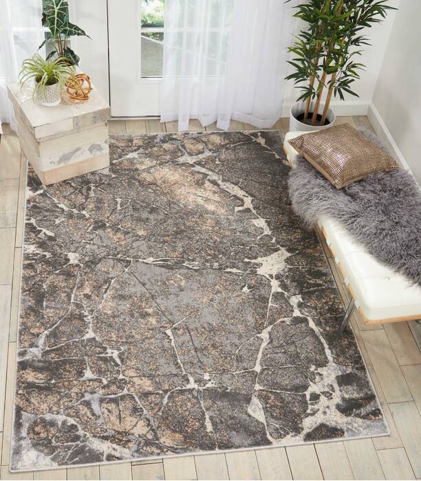 Nourison Heritage Grey 52 X 73 Area Rug 805-113685 Image 3