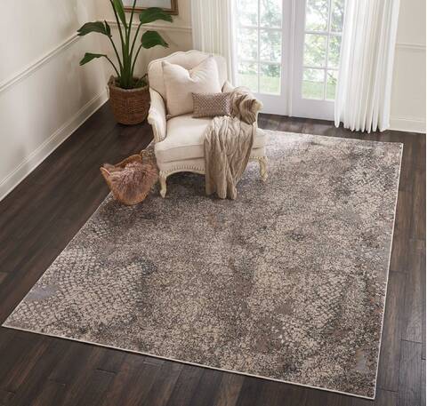 Nourison Heritage Grey 80 X 105 Area Rug 805-113691 Image 3