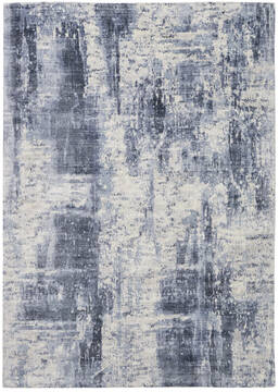 Nourison Safari Dreams Blue Rectangle 5x7 ft Rayon Carpet 113718
