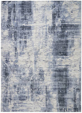 Nourison Safari Dreams Blue Rectangle 8x11 ft Rayon Carpet 113719