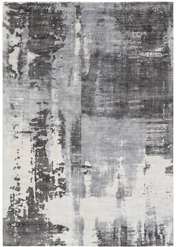 Nourison Safari Dreams Grey Rectangle 5x7 ft Rayon Carpet 113728