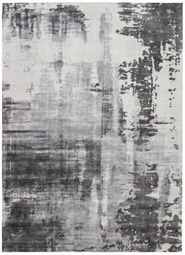 Nourison Safari Dreams Grey Rectangle 8x11 ft Rayon Carpet 113729