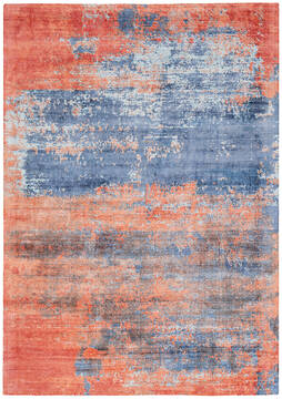 Nourison Safari Dreams Blue Rectangle 8x11 ft Rayon Carpet 113733