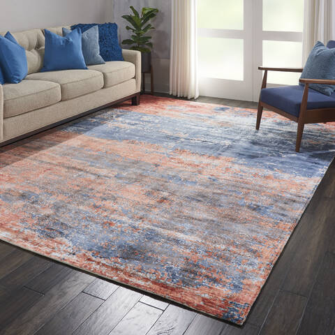 Nourison Safari Dreams Blue 53 X 75 Area Rug 805-113734 Image 6