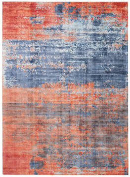 Nourison Safari Dreams Blue Rectangle 5x7 ft Rayon Carpet 113734