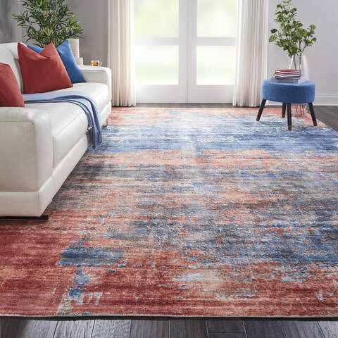 Nourison Safari Dreams Blue 90 X 120 Area Rug 805-113735 Image 3