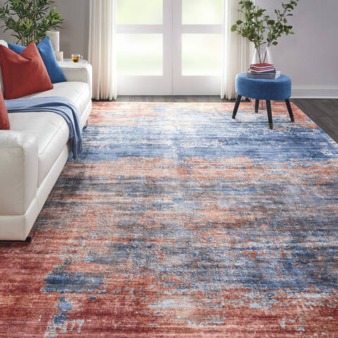 Nourison Safari Dreams Blue 90 X 120 Area Rug 805-113735 Image 4