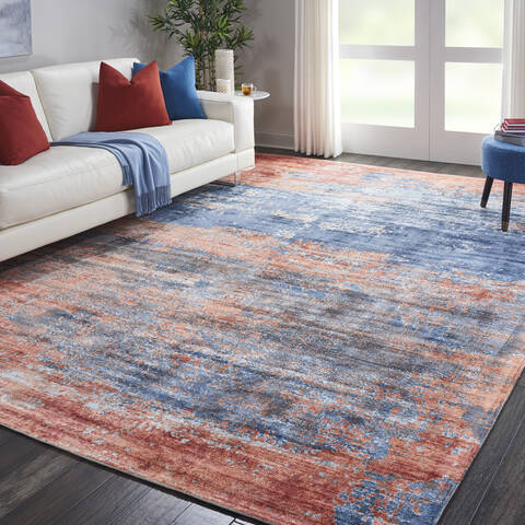 Nourison Safari Dreams Blue 90 X 120 Area Rug 805-113735 Image 6