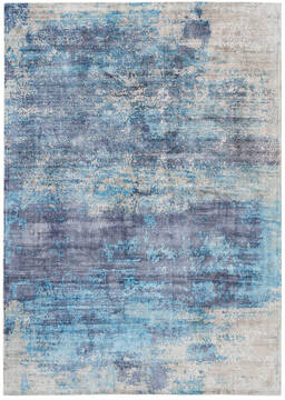 Nourison Safari Dreams Blue Rectangle 5x7 ft Rayon Carpet 113737