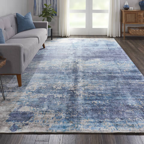 Nourison Safari Dreams Blue 80 X 110 Area Rug 805-113738 Image 3